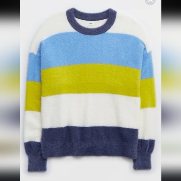 Aerie Flurry Fuzzy Crewneck Sweater - Picture 4 of 5